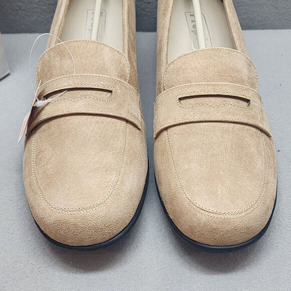 PROPET WOMEN'S YETTA BEIGE SUEDE LOW WEDGE LOAFER SZ 9 - NIB - Picture 3 of 8